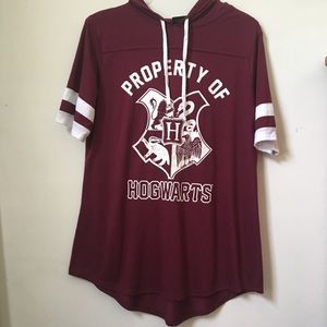 “Hogwarts” Hooded Shirt
